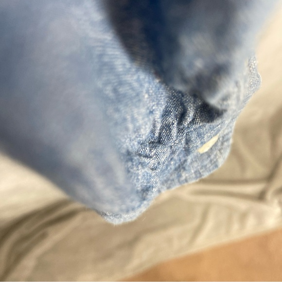 Ralph Lauren Denim Chambray Shirt Boys Sz 6 Long Sleeve Pony Logo Preppy Button - Picture 9 of 11